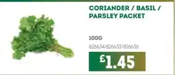 Bestway Coriander / basil / parsley packet offer