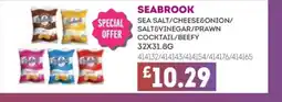 Bestway SEABROOK Sea salt/cheese&onion/ salt&vinegar/prawn cocktail/beefy offer