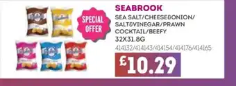 Bestway SEABROOK Sea salt/cheese&onion/ salt&vinegar/prawn cocktail/beefy offer