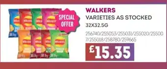 Bestway WALKERS Varieties as stocked offer