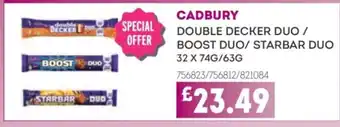 Bestway CADBURY Double decker duo / boost duo/ starbar duo offer
