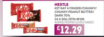 Bestway NESTLE Kit Kat 4 finger/chunky/ chunky peanut butter/ dark 70% offer