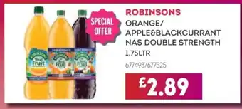 Bestway ROBINSONS Orange/ apple&blackcurrant nas double strength offer