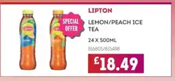 Bestway LIPTON Lemon/peach ice tea offer