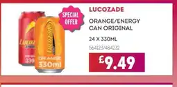 Bestway LUCOZADE Orange/energy can original offer