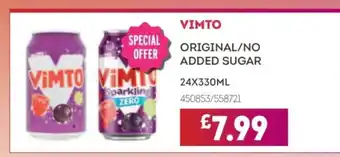Bestway VIMTO Original/no added sugar offer