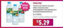 Bestway VOLVIC Touch of fruits sugar free lemon&lime/ strawberry/watermelon/ mango&passionfruit offer