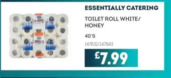 Bestway ESSENTIALLY CATERING Toilet roll white/ honey offer