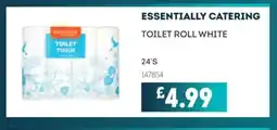 Bestway ESSENTIALLY CATERING Toilet roll white offer
