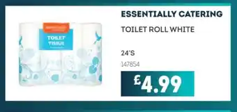 Bestway ESSENTIALLY CATERING Toilet roll white offer