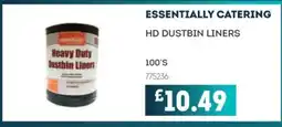Bestway ESSENTIALLY CATERING HD Dustbin liners offer