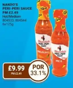Bestway NANDO'S Peri-peri sauce offer