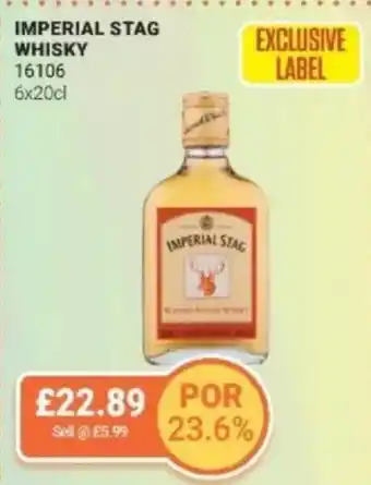Bestway IMPERIAL STAG Whisky offer