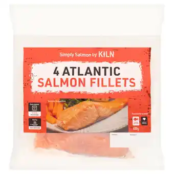 Asda Kiln 4 Atlantic Salmon Fillets 400g offer