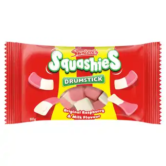 Asda Swizzels Squashies Original (Raspberry & Milk) Flavour 60g offer
