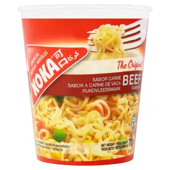 Iceland Koka The Original Beef Flavour Oriental Instant Noodles 70g offer
