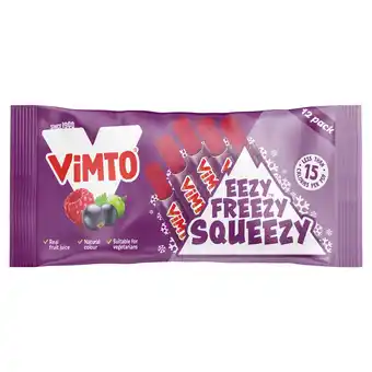 Iceland Vimto Eezy Freezy Squeezy 10 x 60ml (600ml) offer