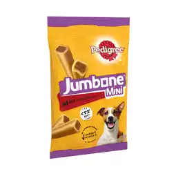 Iceland PEDIGREE JUMBONE Mini Adult Small Dog Treats Beef & Poultry 4 Chews 160g offer
