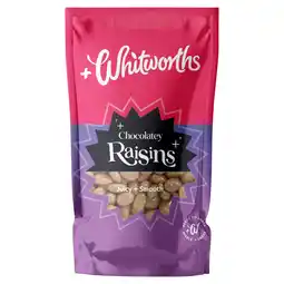 Iceland Whitworths Chocolatey Raisins 115g offer