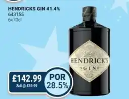 Bestway HENDRICKS GIN 41.4% offer