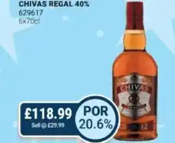 Bestway CHIVAS REGAL 40% offer