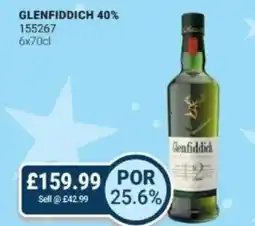 Bestway GLENFIDDICH 40% offer