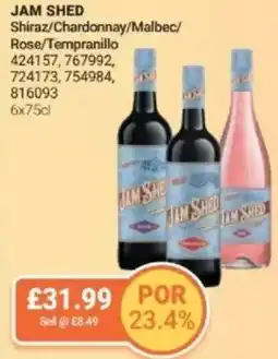 Bestway JAM SHED Shiraz/Chardonnay/Malbec/Rose/Tempranillo offer