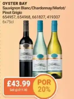 Bestway OYSTER BAY Sauvignon Blanc/Chardonnay/Merlot/ Pinot Grigio offer