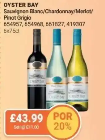 Bestway OYSTER BAY Sauvignon Blanc/Chardonnay/Merlot/ Pinot Grigio offer
