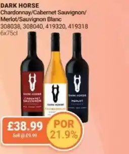 Bestway DARK HORSE Chardonnay/Cabernet Sauvignon/ Merlot/Sauvignon Blanc offer