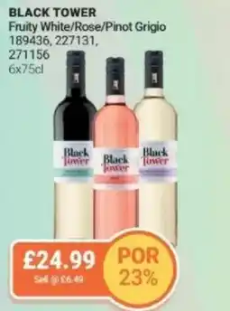 Bestway BLACK TOWER Fruity White/Rose/Pinot Grigio offer