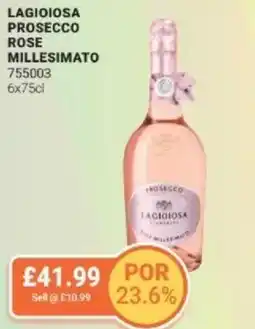 Bestway Lagioiosa prosecco rose millesimato offer