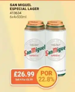 Bestway San miguel especial lager offer
