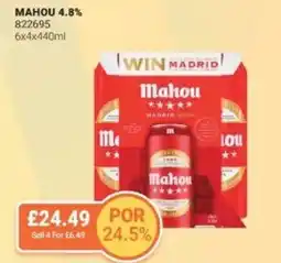 Bestway MAHOU 4.8% offer