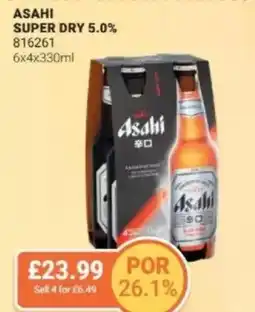 Bestway ASAHI SUPER DRY 5.0% offer