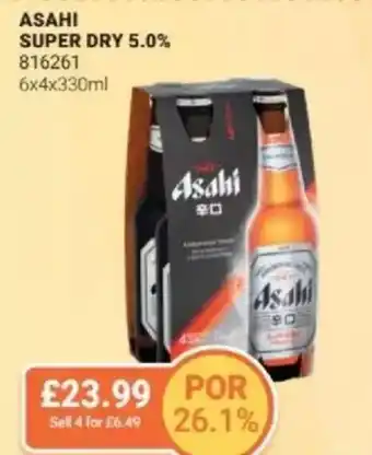 Bestway ASAHI SUPER DRY 5.0% offer