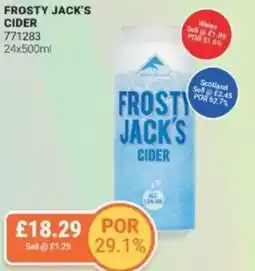 Bestway FROSTY JACK'S Cider offer