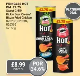 Bestway PRINGLES HOT Sweet Chilli/ Kickin Sour Cream/ Blazin Fried Chicken offer