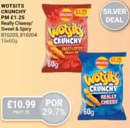 Bestway Wotsits crunchy Really Cheesy/Sweet & Spicy offer