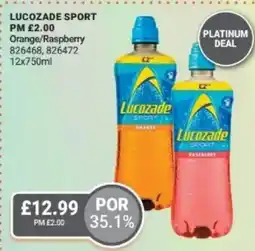 Bestway LUCOZADE SPORT Orange/Raspberry offer