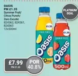 Bestway OASIS Summer Fruit/ Citrus Punch/ Zero Excotic offer