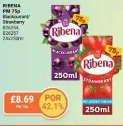 Bestway RIBENA Blackcurrant/ Strawberry offer