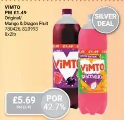 Bestway VIMTO Original/ Mango & Dragon Fruit offer