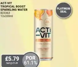 Bestway Act-vit tropical boost sparkling water offer