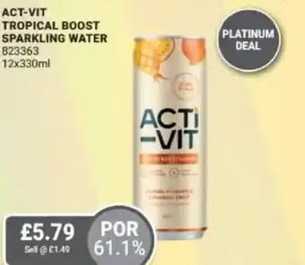 Bestway Act-vit tropical boost sparkling water offer