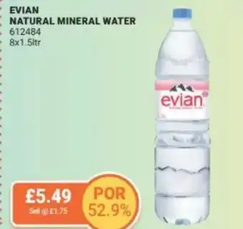 Bestway Evian natural mineral water offer