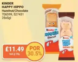 Bestway KINDER HAPPY HIPPO Hazelnut/Chocolate offer