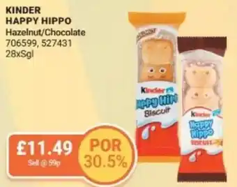 Bestway KINDER HAPPY HIPPO Hazelnut/Chocolate offer
