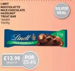 Bestway Lindt nocciolatte milk chocolate hazelnut treat bar offer