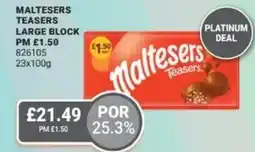 Bestway Maltesers teasers large block offer